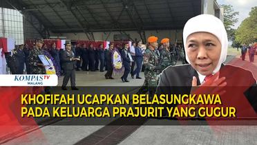 Khofifah Sampaikan Belasungkawa atas Kecelakaan Pesawat TNI AU Jatuh di Pasuruan