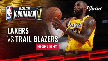 LA Lakers vs Portland Trail Blazers - Highlights | NBA In-Season Tournament 2023