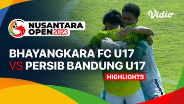 Final: Bhayangkara Presisi Indonesia FC U17 vs PERSIB Bandung U17 - Highlights | Nusantara Open 2023
