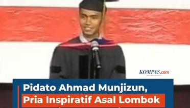 Pidato Ahmad Munjizun, Pria Inspiratif Asal Lombok Berhasil Lulus S3 di AS dan Meraih Gelar Doktor
