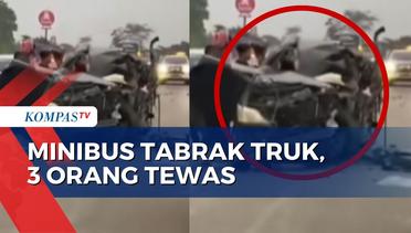 Minibus Tabrak Truk di Jalur Tol Semarang-Batang, 3 Orang Tewas