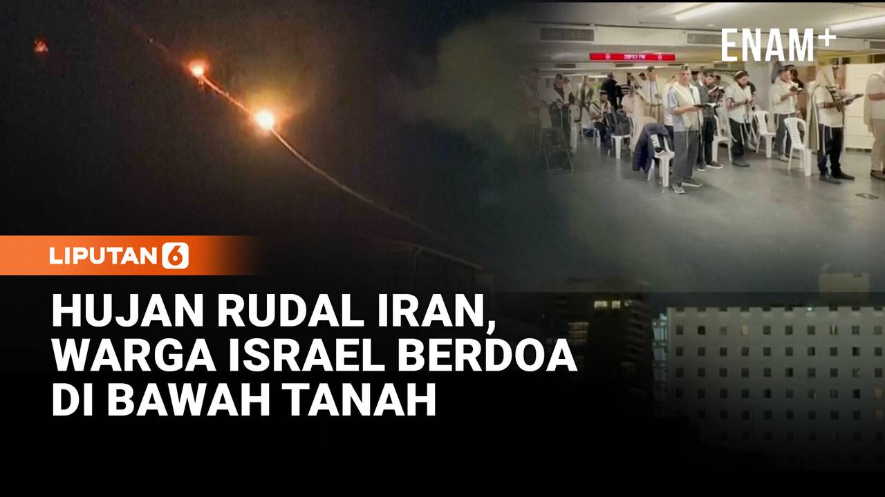 Hujan Rudal Iran, Warga Israel Berdoa Di Bawah Tanah - liputan6.com
