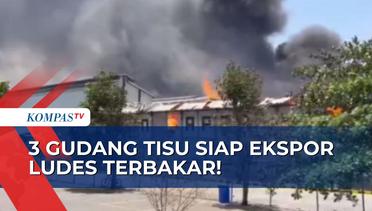 Kebakaran Pabrik Tisu di Mojokerto Diduga Akibat Korsleting Listrik Alat Berat