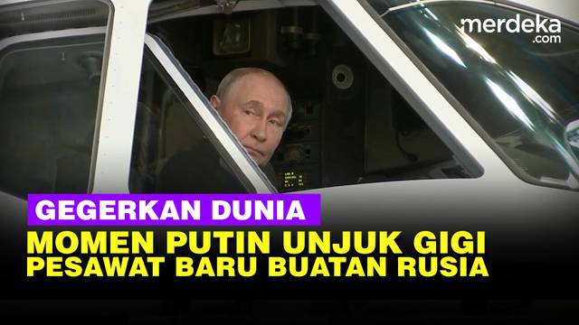 Presiden Putin Unjuk Gigi Gegerkan Dunia, Gagah Duduk di Kokpit Pesawat Baru Milik Rusia