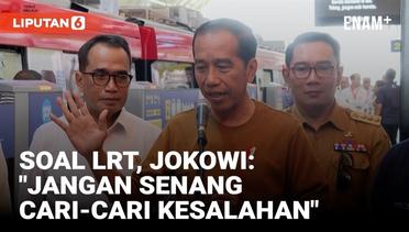 Jajal LRT Jabodebek, Jokowi: Nyaman Alhamdulillah