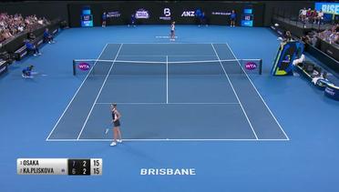 Match Highlight | Karolina Pliskova 2 vs 1 Naomi Osaka | WTA Brisbane International 2020
