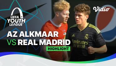 Highlights - Quarter Final: AZ Alkmaar vs Real Madrid | UEFA Youth League 2022/23