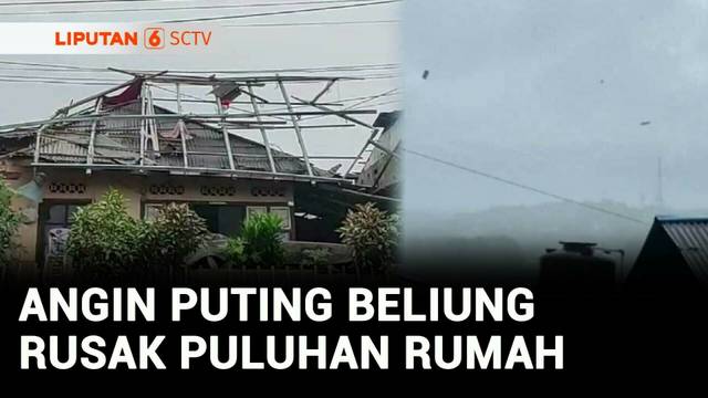 Angin Puting Beliung Terjang Manado, 21 Rumah Porak Poranda | Liputan 6