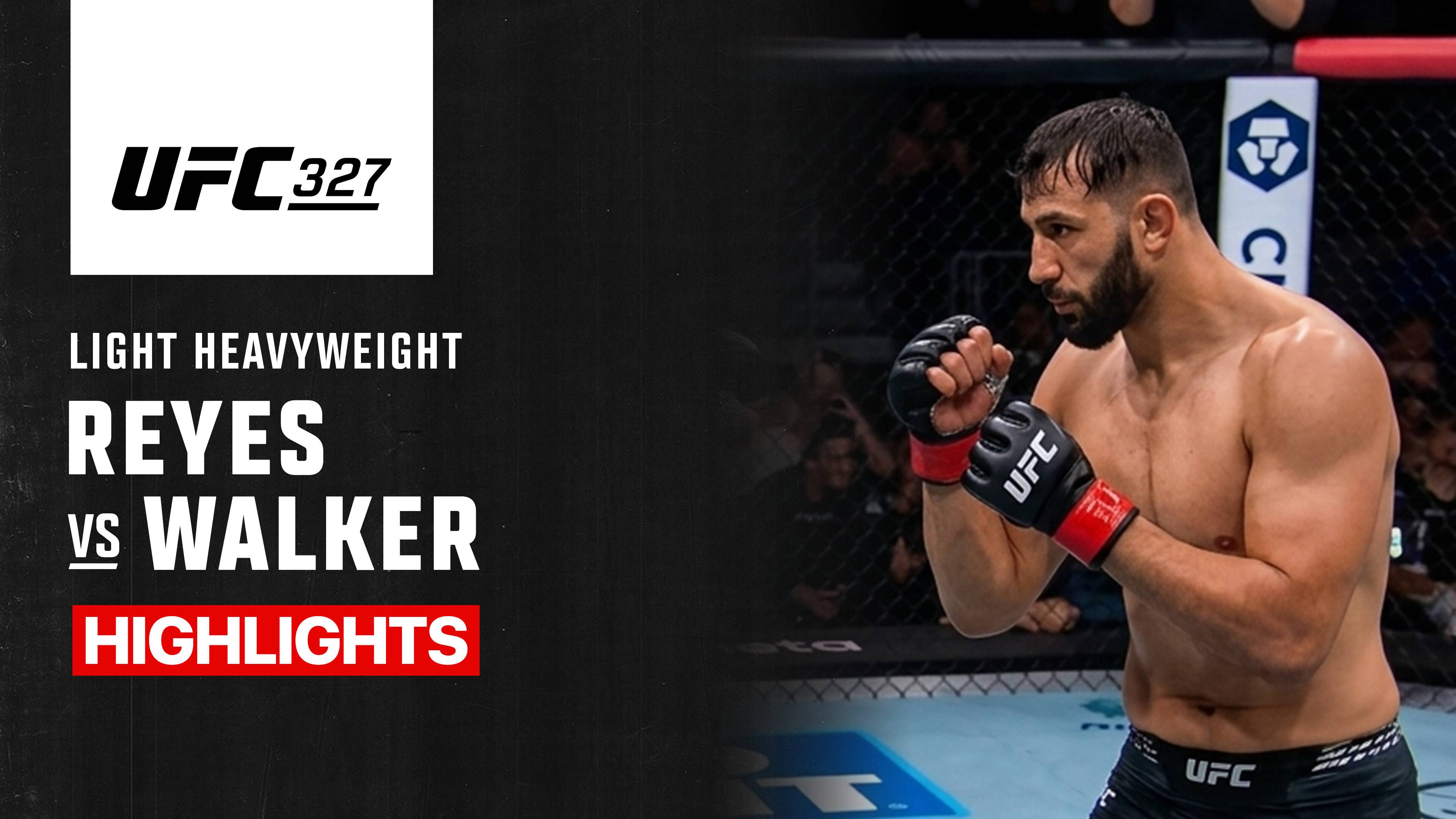 Dominick Reyes vs Johnny Walker - Light Heavyweight | UFC 327