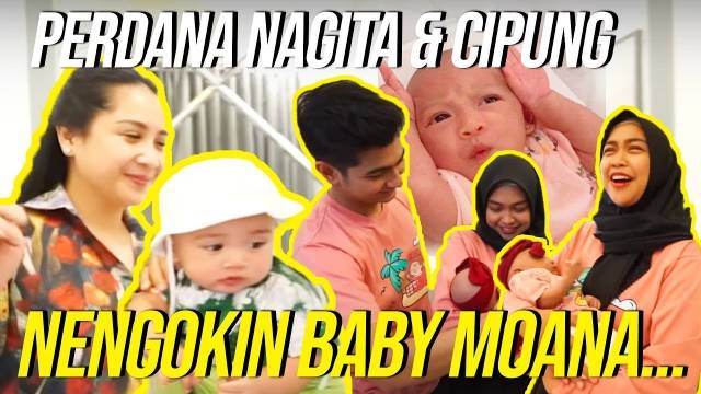 NAGITA LANGSUNG GENDONG BABY MOANA!!! CIPUNG CEMBURU, RICIS SIAPIN SEMUA SERBA PINK