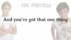 One Direction - One Thing Lyrics