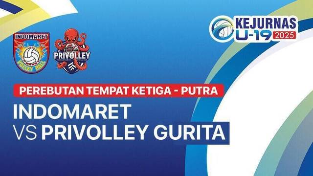 Indomaret vs Privolley Gurita Kaur - Perebutan Tempat Ketiga Putra - Full Match | Kejurnas Bola Voli Antarklub U-19 2025