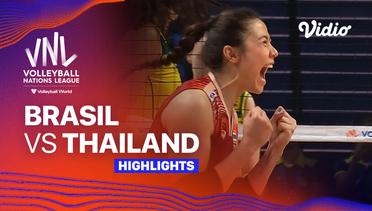 Brasil vs Thailand - Highlights | Women's Volleyball Nations League 2024