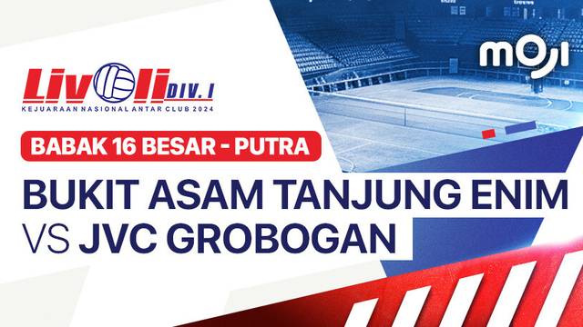 Putra: Bukit Asam Tanjung Enim vs JVC Grobogan - Babak 16 Besar - Full Match | Livoli Divisi 1 2024
