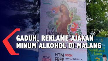 Bikin Gaduh ! Satpol PP Kota Malang Copot Reklame Ajakan Minum Alkohol