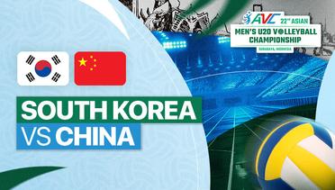 South Korea vs China - 22nd Asian Men's U-20 Volleyball Championship