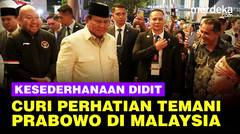Gaya Sederhana Didit Curi Perhatian, Temani Prabowo di Malaysia
