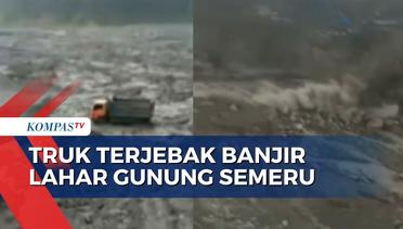 Detik-Detik Lahar Hujan Gunung Semeru Terjang Sungai Curah Kobokan!