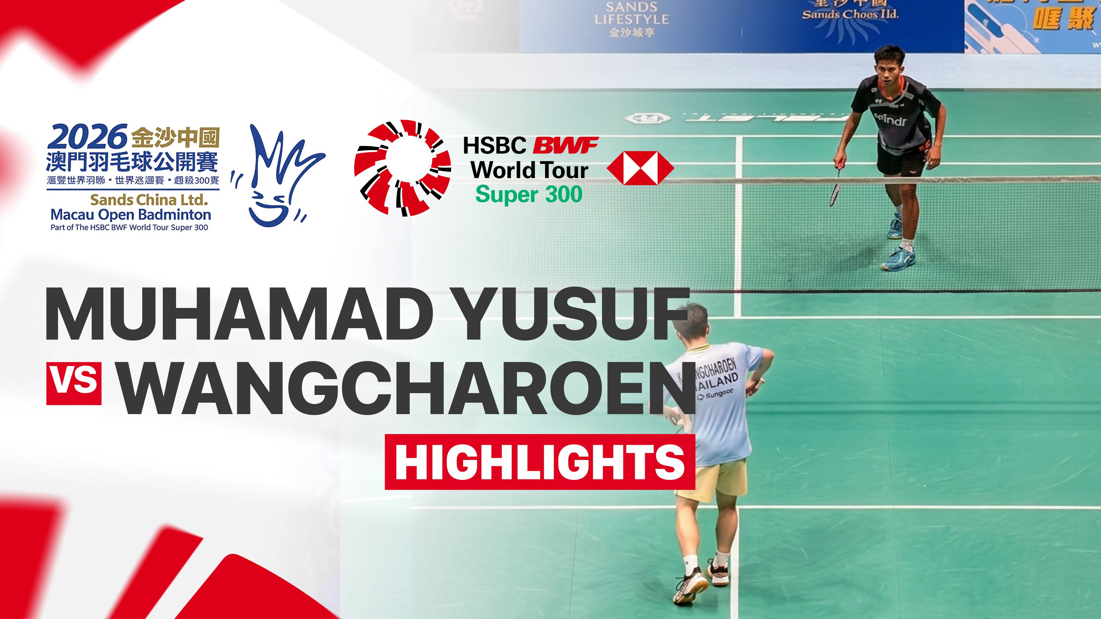 Muhamad Yusuf (INA) vs Kantaphon Wangcharoen (THA) - Men's Singles Semi Finals | SANDS CHINA LTD. Macau Open 2026