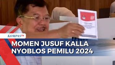 Jusuf Kalla Gunakan Hak Pilihnya di TPS Kebayoran Baru Jaksel