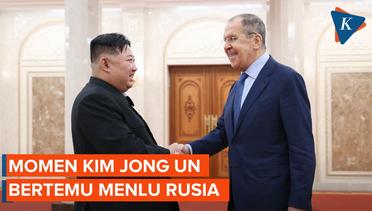 Korut Rilis Video Pertemuan Kim Jong Un dan Menlu Rusia Sergey Lavrov