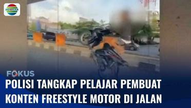 Polisi Tangkap Konten Kreator Pelajar di Makassar yang Kerap Freestyle Motor di Jalan | Fokus
