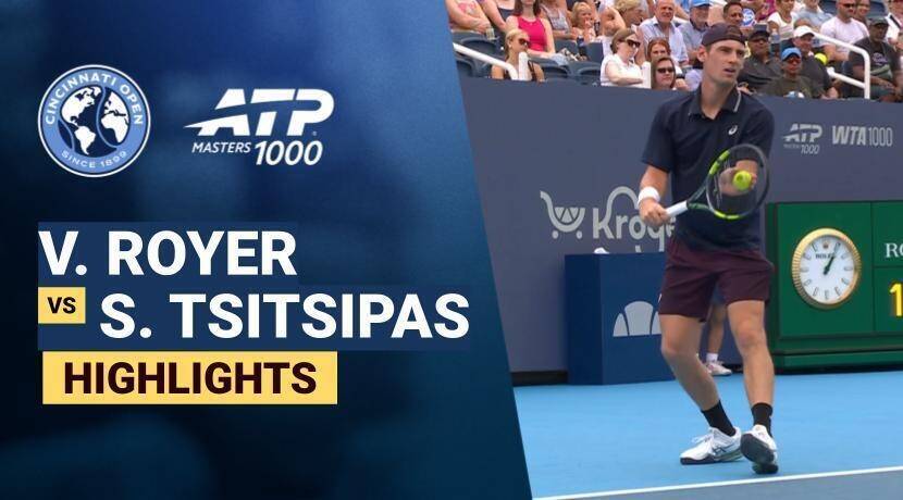 Valentin Royer vs Stefanos Tsitsipas - Round 1 (Grandstand) | ATP 1000: Cincinnati Open 2026