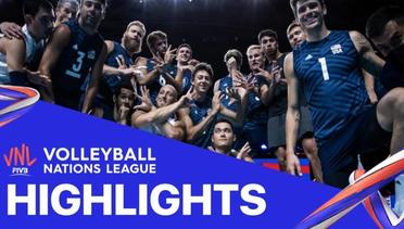 Match Highlight  | VNL MEN'S - Netherlands 2 vs 3 USA | Volleyball Nations League 20211