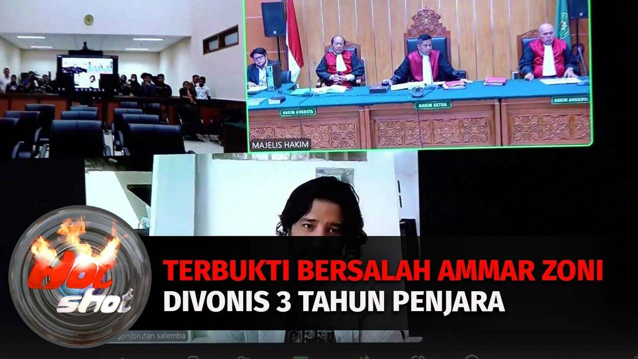 Terbukti Bersalah Ammar Zoni Divonis 3 Tahun Penjara | Hot Shot