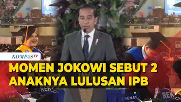 Momen Jokowi Sebut 2 Anaknya Lulusan IPB Usai Tanya ke Menterinya
