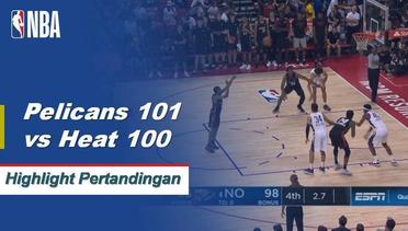 NBA I Cuplikan Pertandingan : Pelicans 101 vs Heat 100 | Summer League 2019