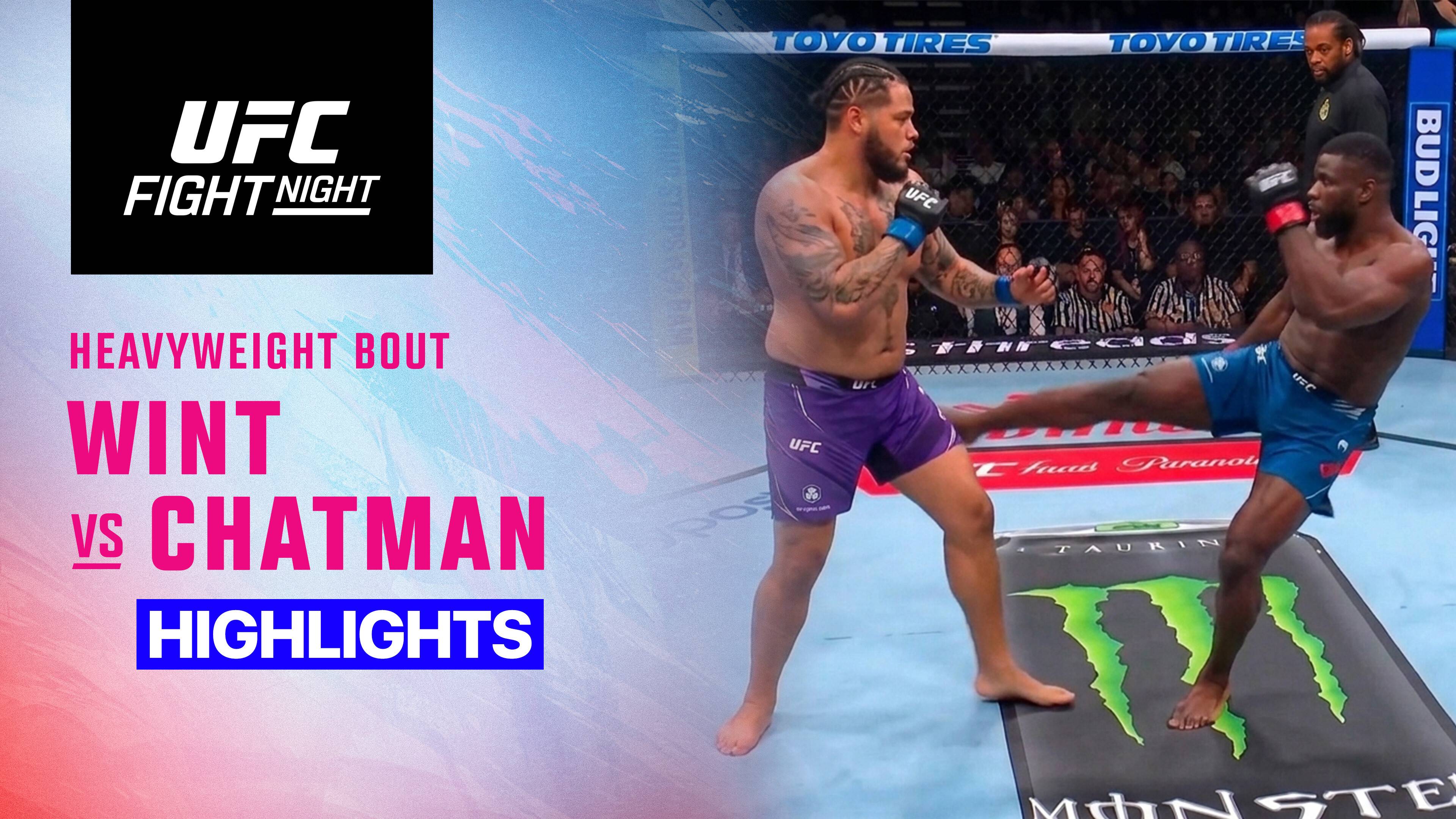 Anthony Wint vs Terrance Chatman - Heavyweight | UFC Fight Night