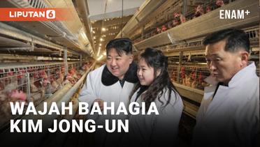 Bareng Anaknya, Kim Jong-un Pantau Peternakan Ayam