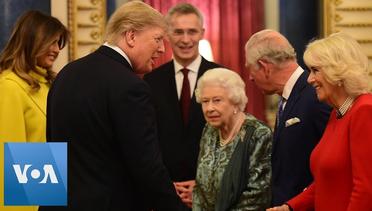 NATO Summit- Queen Elizabeth Hosts US President Trump, First Lady Melania