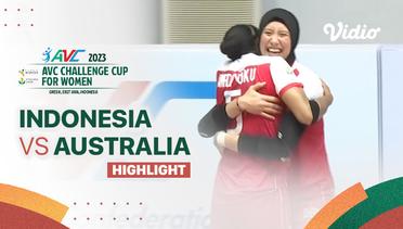 Highlights | Indonesia vs Australia | AVC Challenge Cup for Women 2023