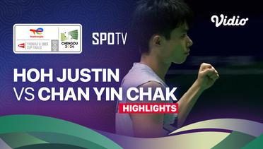 Hoh Justin (MAS) vs Chan Yin Chak (HKG) - Highlights | Thomas Cup Chengdu 2024 - Men's Singles