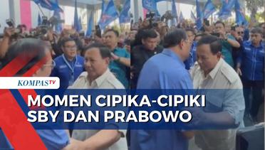 Pertemuan SBY dan Prabowo dalam Acara Konsolidasi Pemenangan Demokrat di Madiun