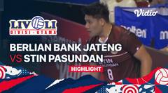 Highlights | Berlian Bank Jateng vs STIN Pasundan | Livoli Divisi Utama Putra 2022