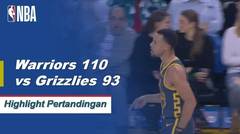 NBA I Cuplikan Pertandingan :  Warriors 110 vs  Grizzlies 93
