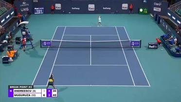 Match Highlights | Bianca Andresscu 2 vs 1 Garbine Muguruza | WTA Miami Open 2021