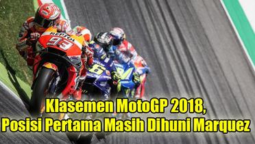 Klasemen MotoGP 2018, Posisi Pertama Masih Dihuni Marquez