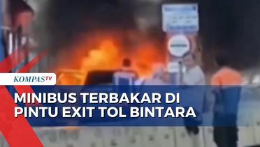 Minibus Terbakar di Gerbang Tol Becakayu, Kemacetan Sempat Terjadi Hingga 30 Menit