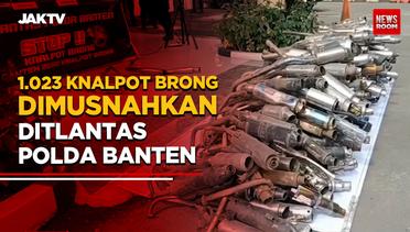 1.023 Knalpot Brong Dimusnahkan Ditlantas Polda Banten