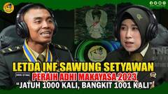 Letda Inf Sawung Setyawan, Peraih Adhi Makayasa 2023 "Jatuh 1000 Kali, Bangkit 1001 Kali"⁣⁣⁣