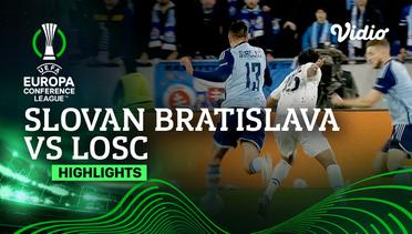 Slovan Bratislava vs LOSC - Highlights | UEFA Europa Conference League 2023/24