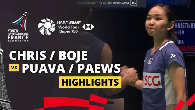 Mathias Christiansen/Alexandra Boje (DEN) vs Dechapol Puavaranukroh/Supissara Paewsampran (THA) - Highlight | YONEX French Open 2025
