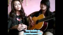 cover lagu lagu batak duet Ghea sister - Air asia