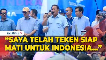 [FULL] Orasi Prabowo Kampanye Akbar di Bandung: Jokowi Pekerja Keras untuk Rakyat, Saya Saksi!
