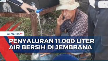 Polres Jembrana Distribusikan 11.000 Liter Air Bersih ke Banjar Panca Dawa dan Dewasana