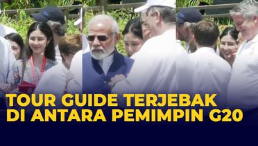 Momen Lucu Tour Guide Terjebak di antara Pemimpin Negara G20 Saat Memandu di Tahura Mangrove Bali